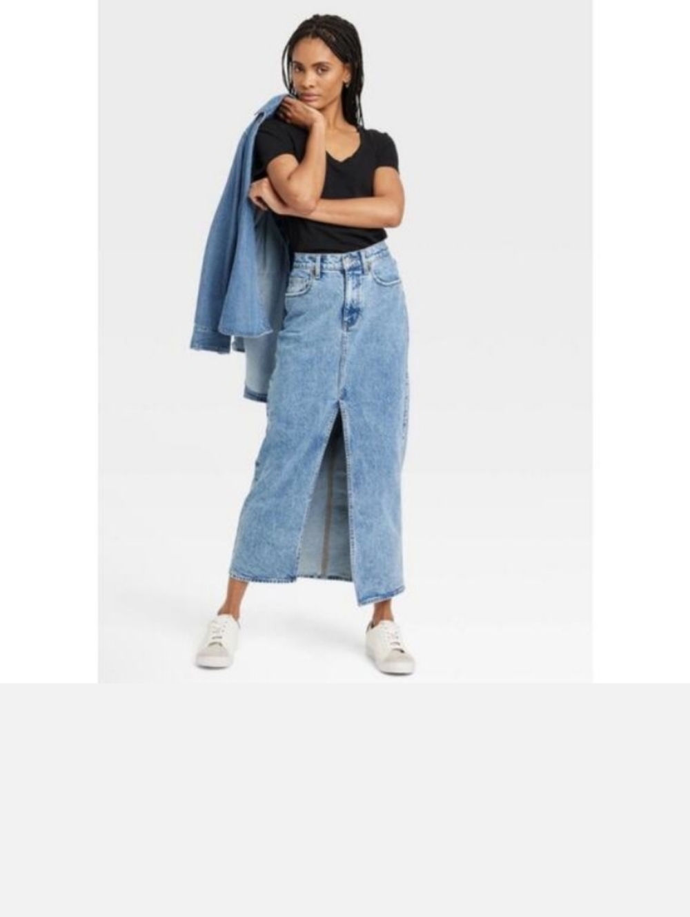 Universal Thread Light Blue Denim Skirt